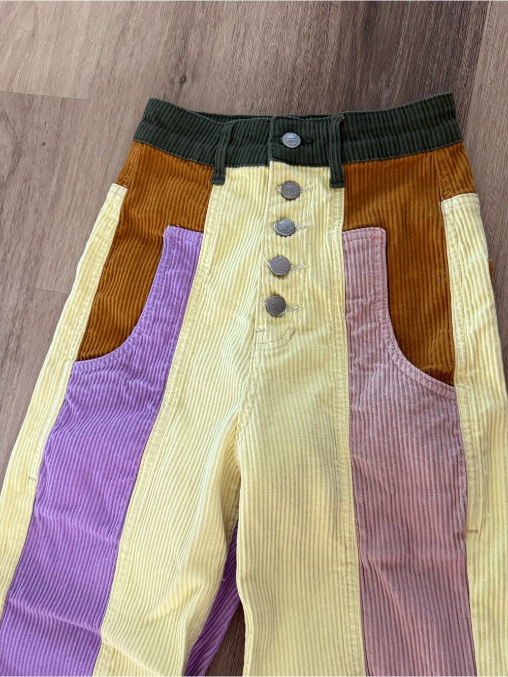Farm Rio Colorblock Cotton Corduroy Jogger